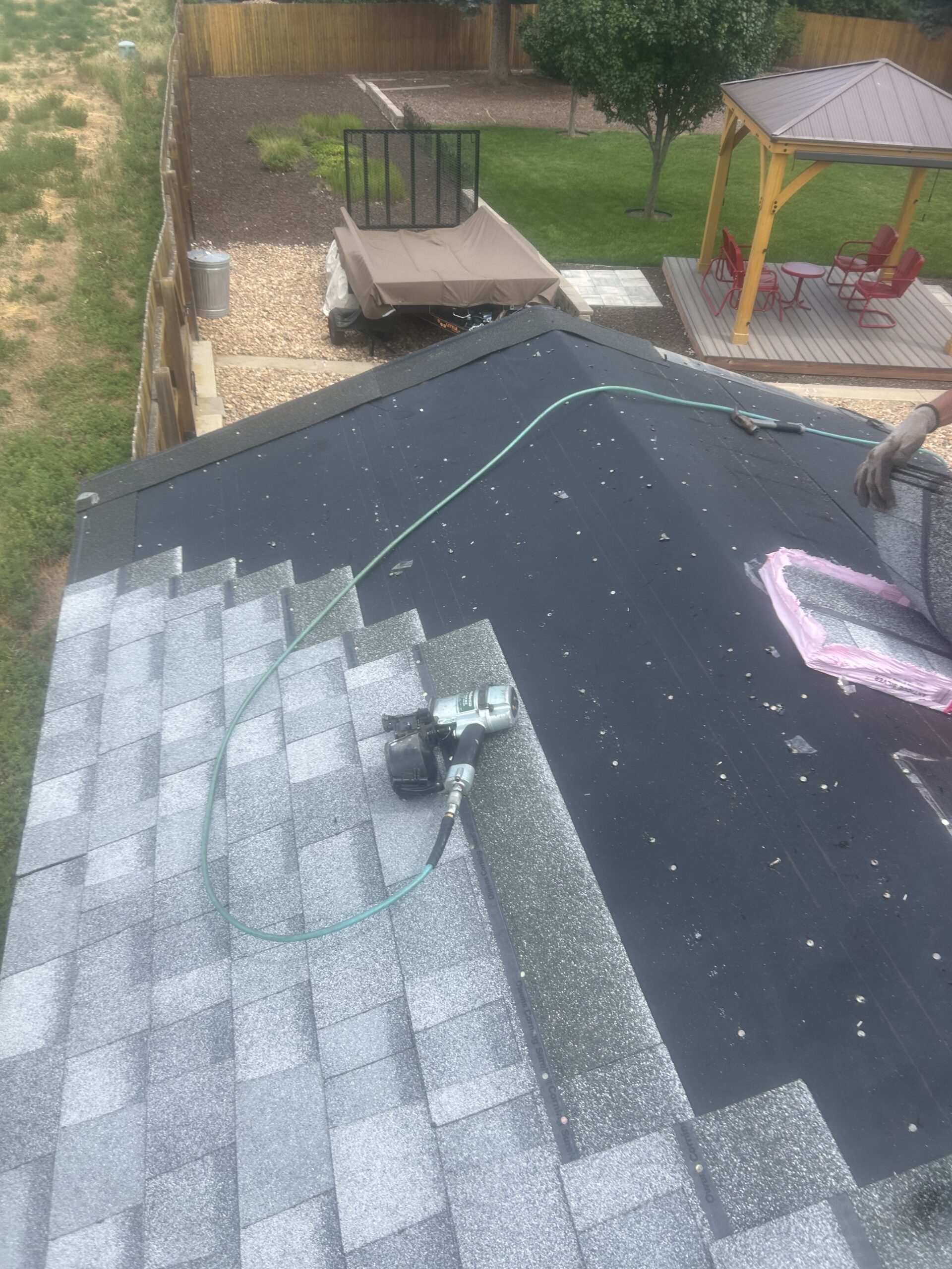 Tear-Off & Re-Roof In Progress
